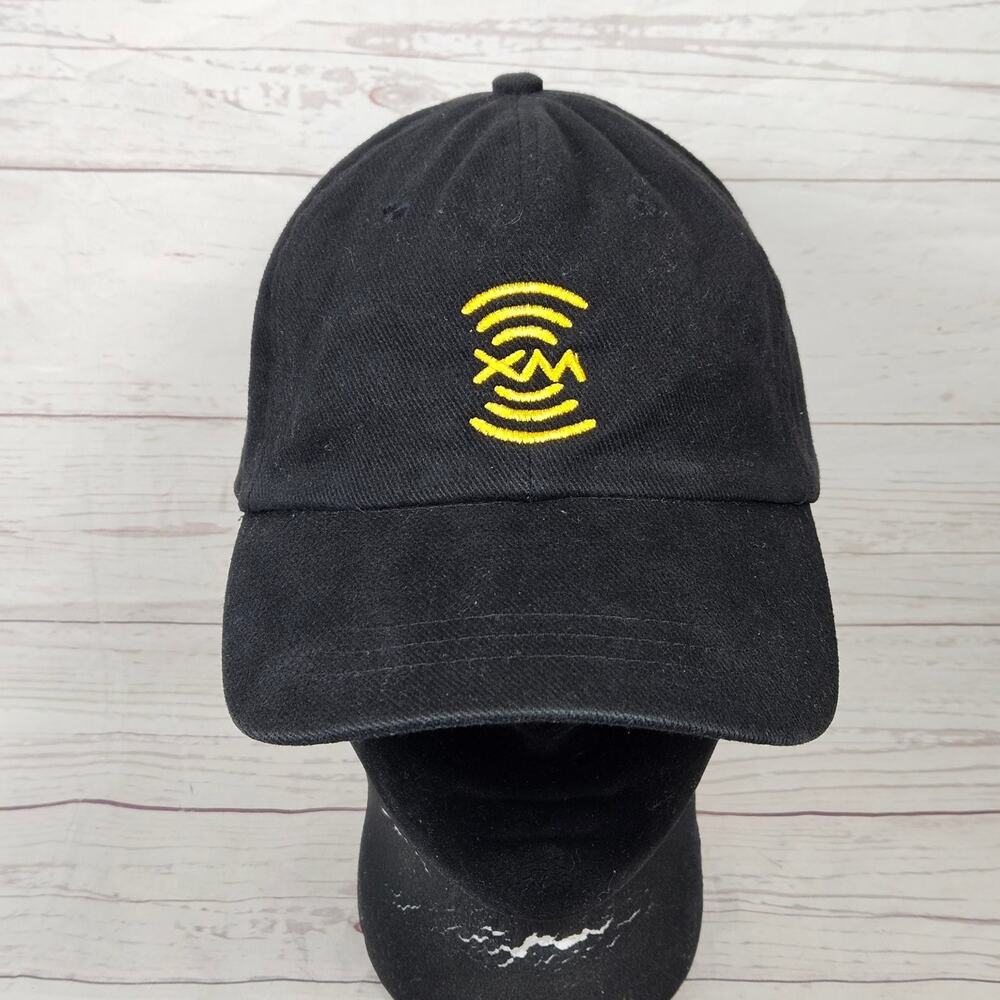 HeadShot XM Satellite Radio Baseball Cap Mens Adjustable Black Hat